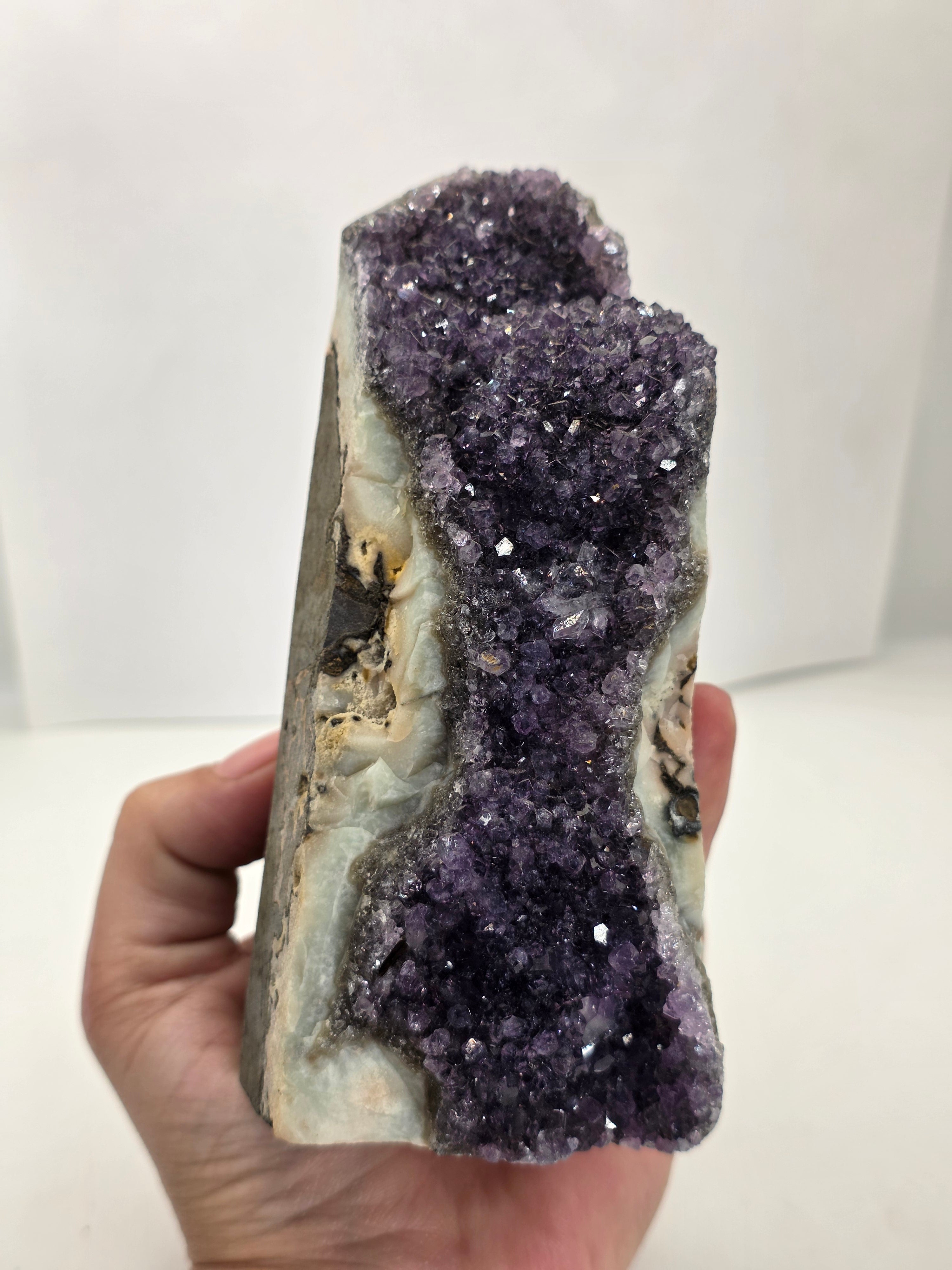 Amethyst Crystal Cluster | Natural Purple Amethyst Geode for Home Decor & Energy Healing