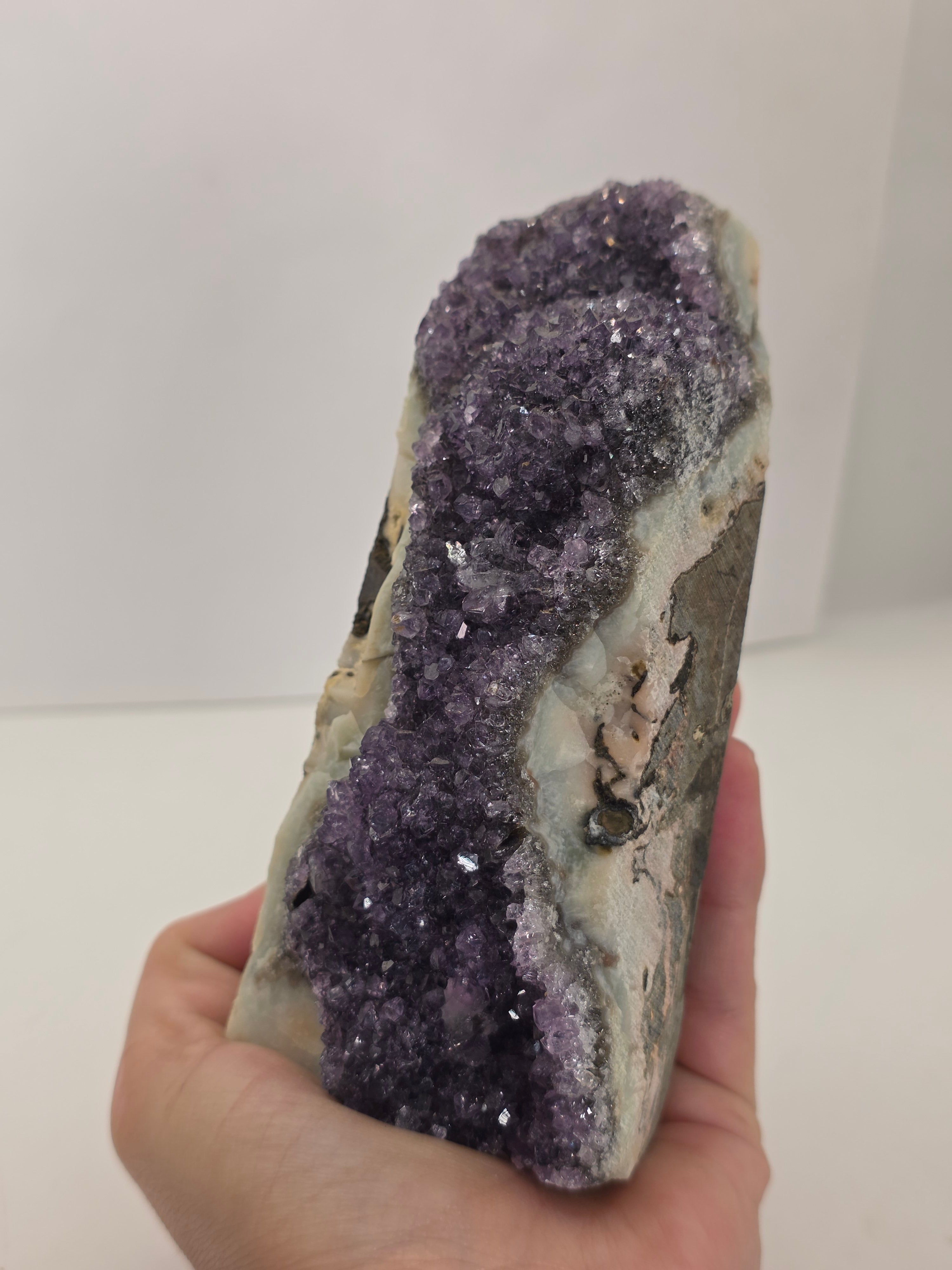 Amethyst Crystal Cluster | Natural Purple Amethyst Geode for Home Decor & Energy Healing