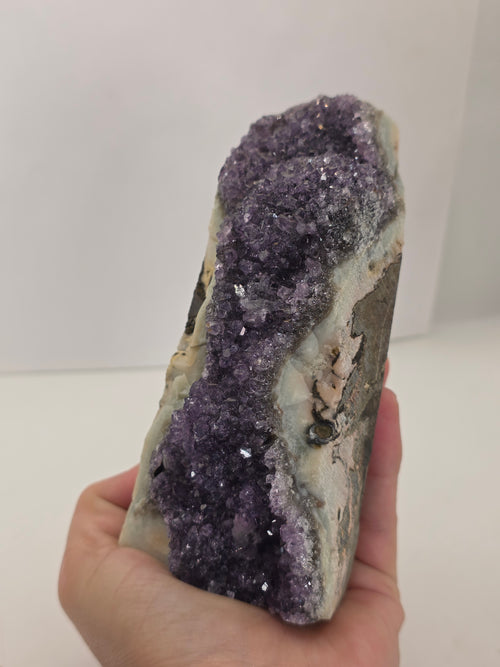 Amethyst Crystal Cluster | Natural Purple Amethyst Geode for Home Decor & Energy Healing