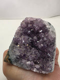 Raw Amethyst Crystal Cluster | Rich Purple Geode Statement Piece