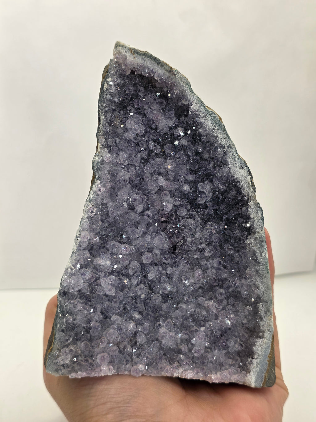 Amethyst Cluster Shark Fin Shape | Unique Crystal Display Piece
