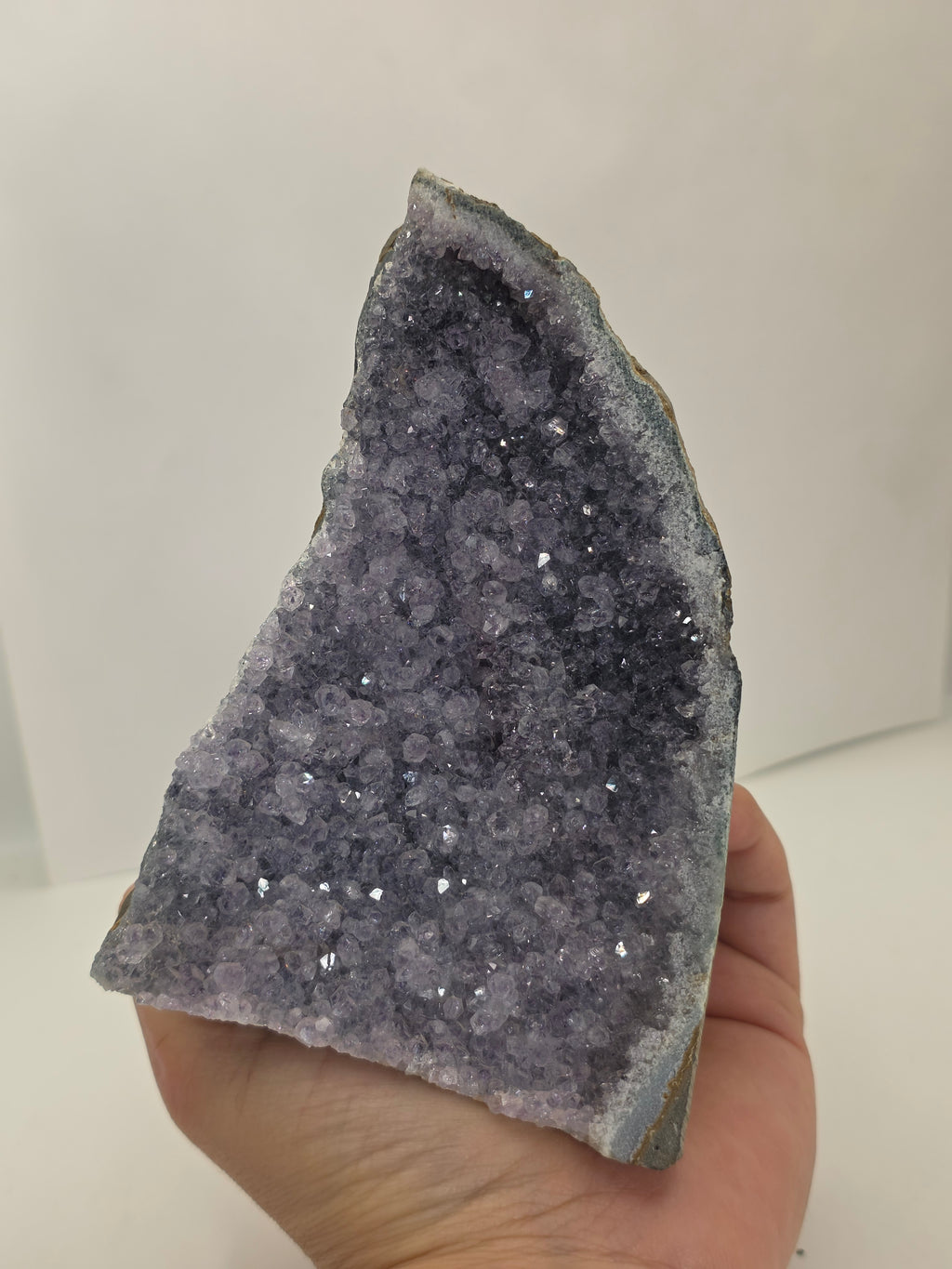 Amethyst Cluster Shark Fin Shape | Unique Crystal Display Piece
