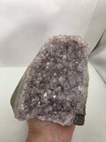 Light Lavender Amethyst Cluster | Raw Druzy Crystal Geode Decor