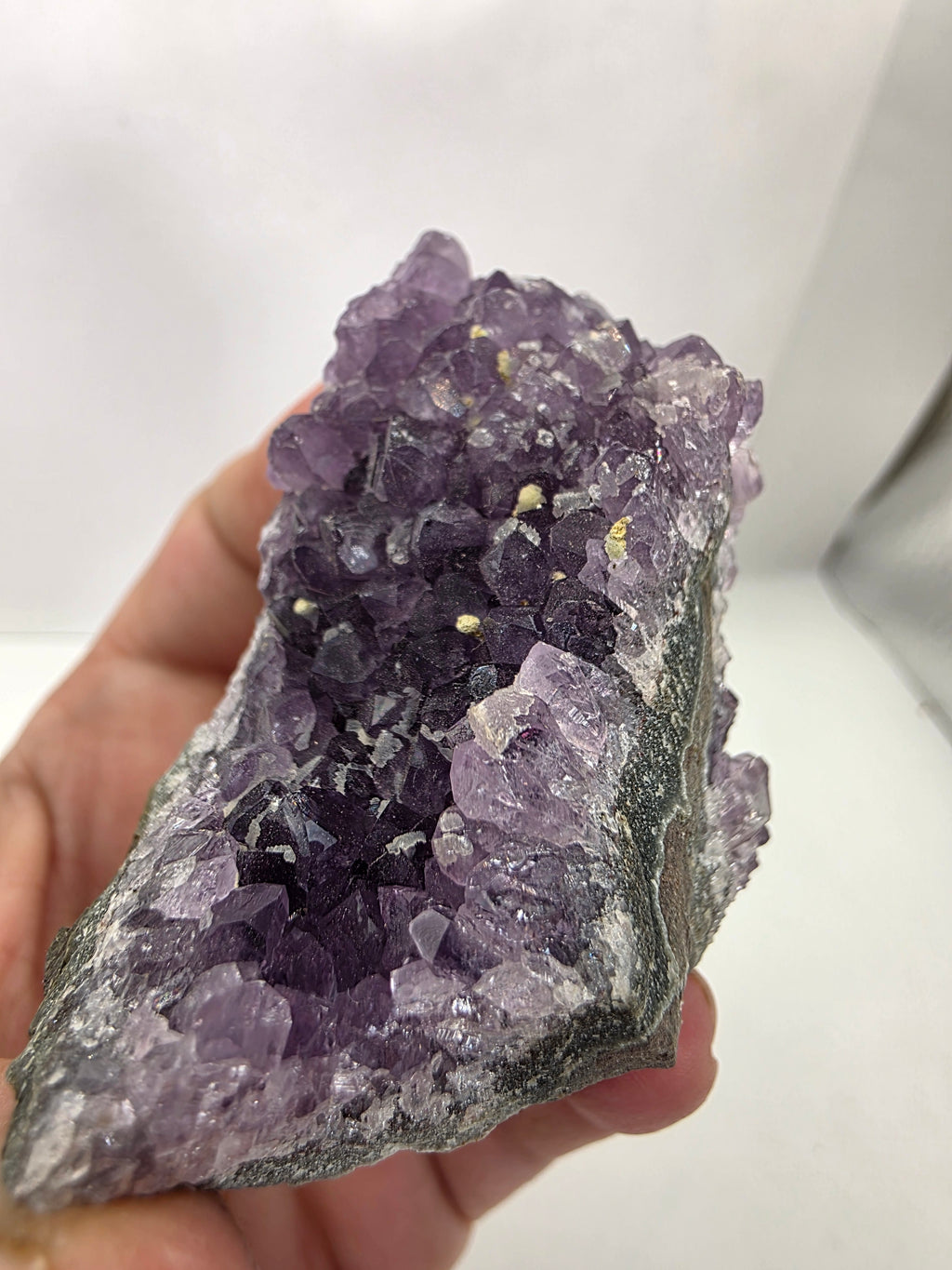 Amethyst Cluster with Natural Inclusions | Raw Crystal Geode Specimen