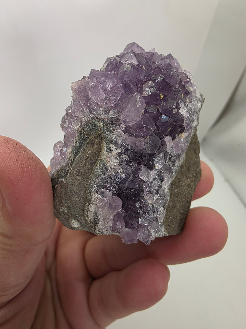Amethyst Cluster with Natural Inclusions | Raw Crystal Geode Specimen