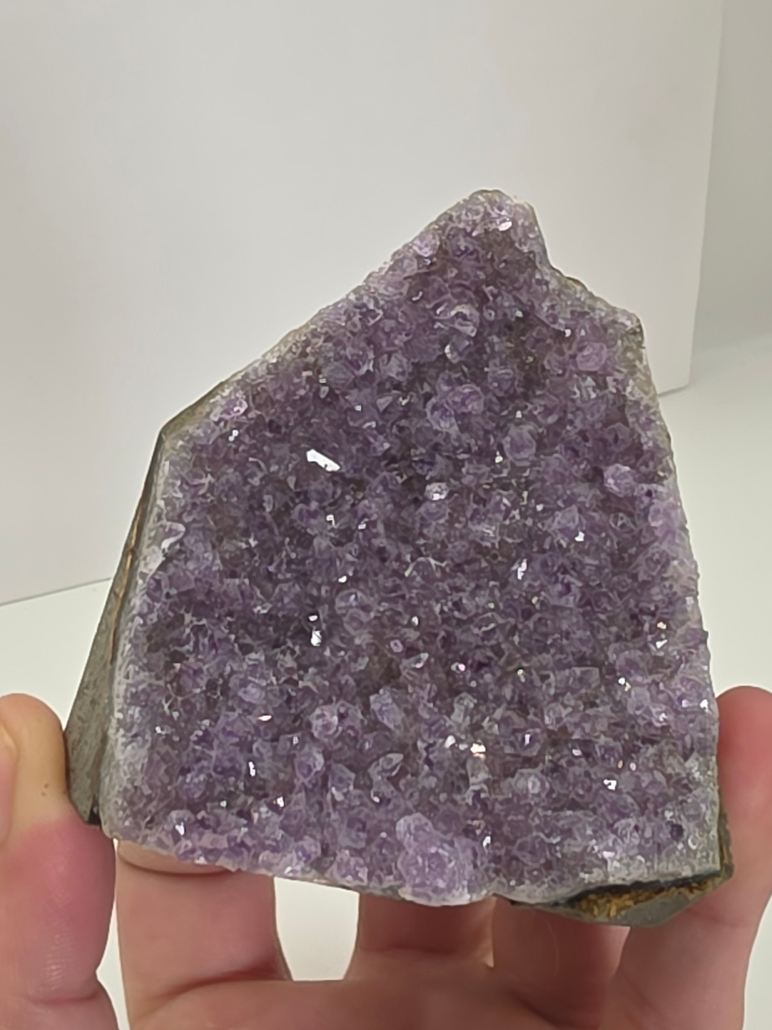 Raw Amethyst Crystal Cluster – Deep Purple Amethyst Geode | Natural Healing Crystal | Home Décor Stone