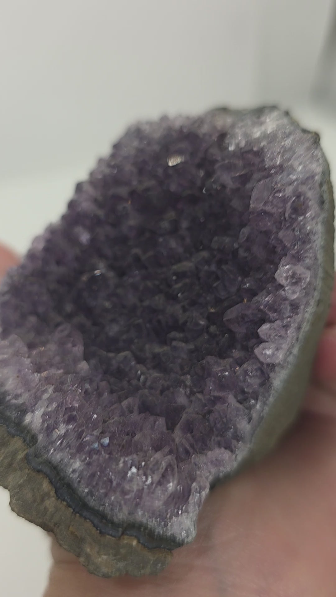 Large Amethyst Geode – Deep Purple Crystal Cluster | Natural Amethyst Cave | Healing Crystal Décor