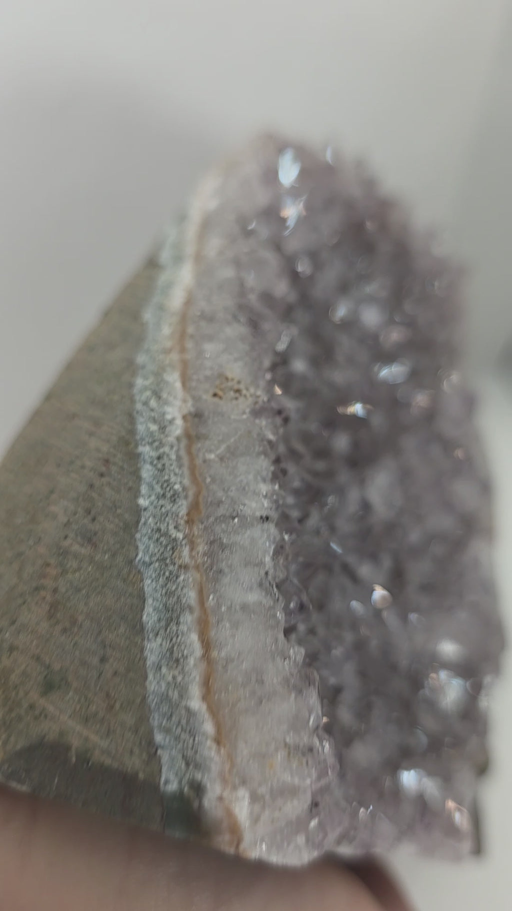 Light Lavender Amethyst Cluster | Raw Druzy Crystal Geode Decor