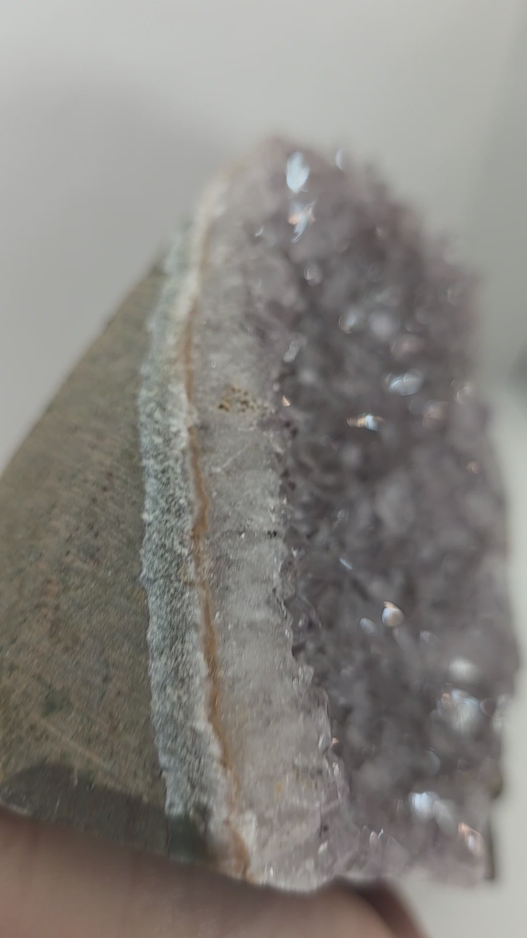 Light Lavender Amethyst Cluster | Raw Druzy Crystal Geode Decor