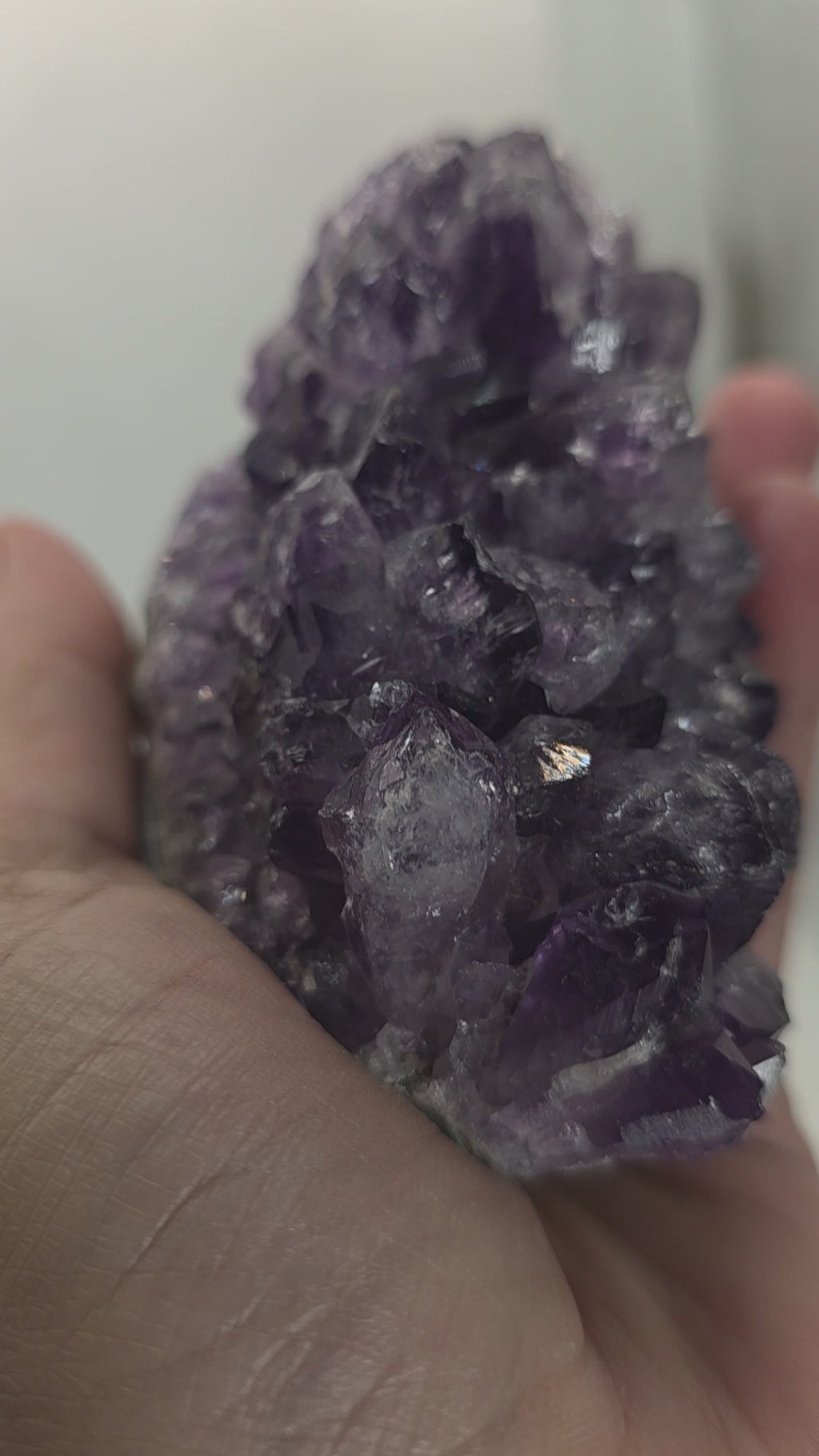 Amethyst Crystal Cluster | Chunky Raw Points Statement Piece