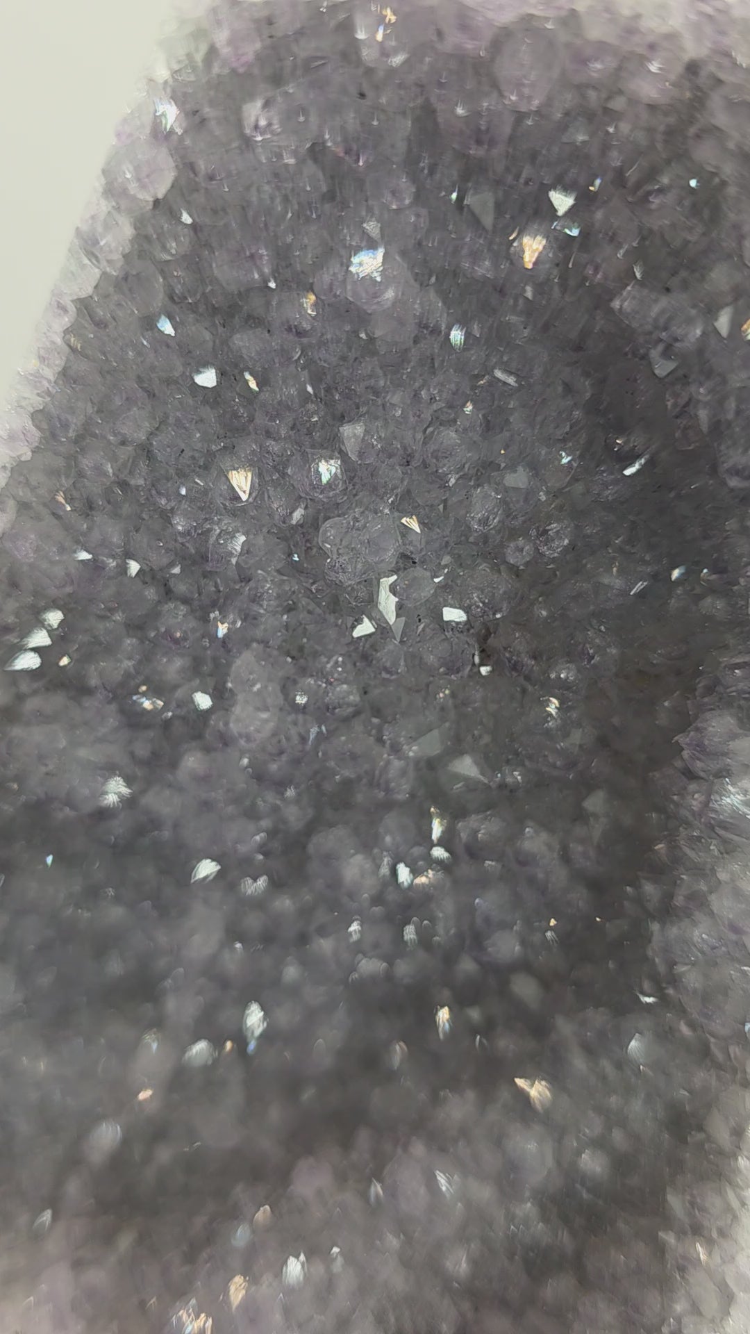 Raw Amethyst Cluster | Open Face Geode Crystal Display Piece