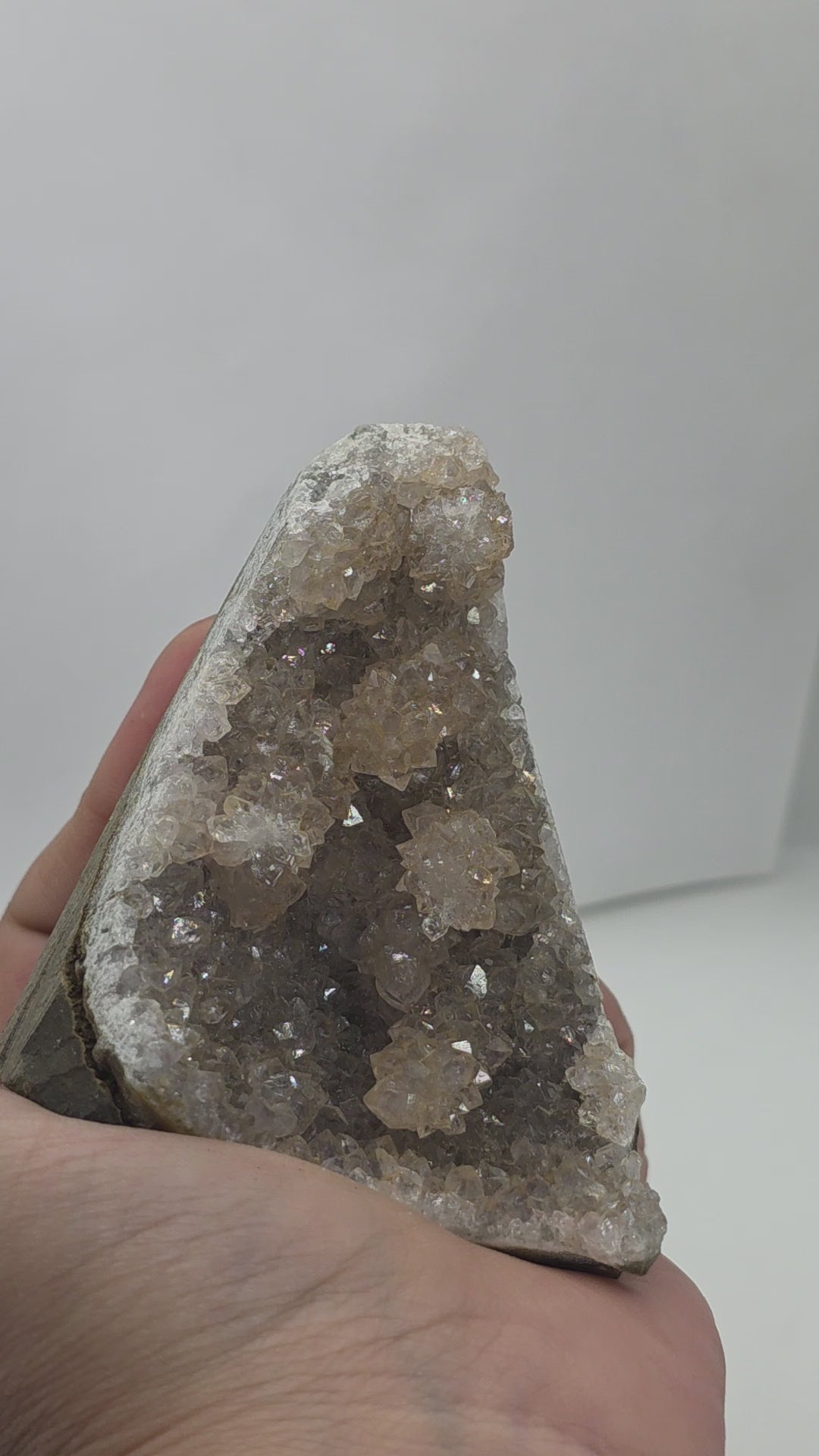 Natural Amethyst Druzy Cluster | Healing Crystal Geode Display Piece