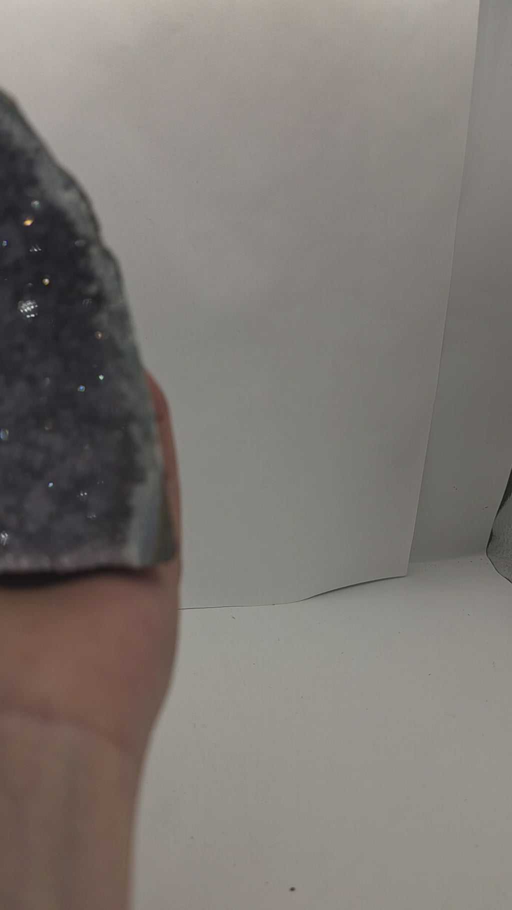 Amethyst Cluster Shark Fin Shape | Unique Crystal Display Piece