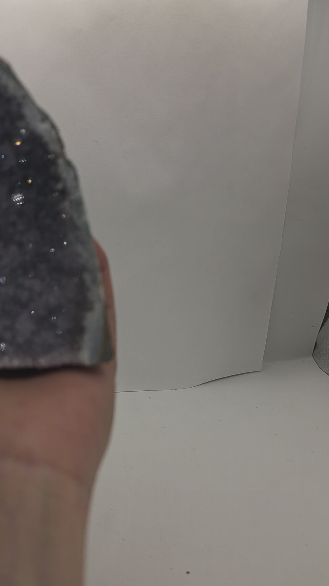 Amethyst Cluster Shark Fin Shape | Unique Crystal Display Piece
